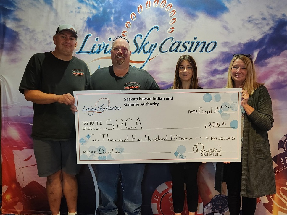 Living Sky Casino cashes out for the SPCA after The Big One